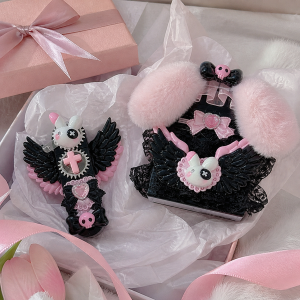 Angel Rabbit Statement Lighter & Case Set
